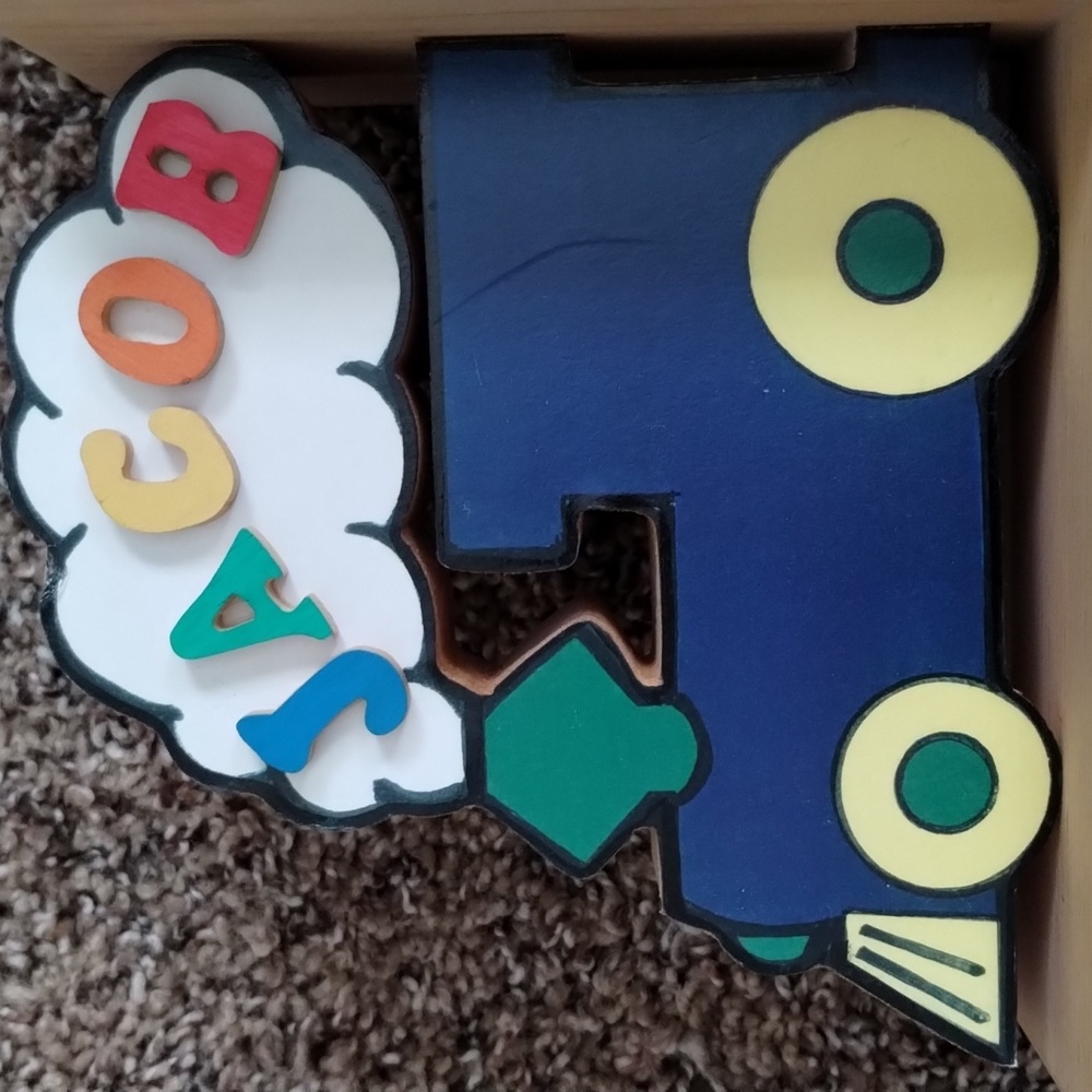 Wooden Train Bookends - Picture 2 of 4